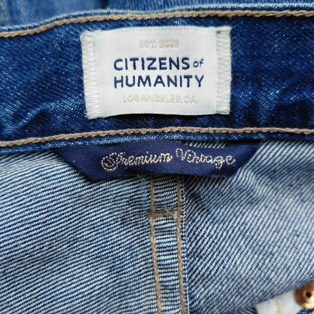 Citizens of Humanity Horseshoe Barrel Jeans Womens 29 Blue Denim Premium Vintage
